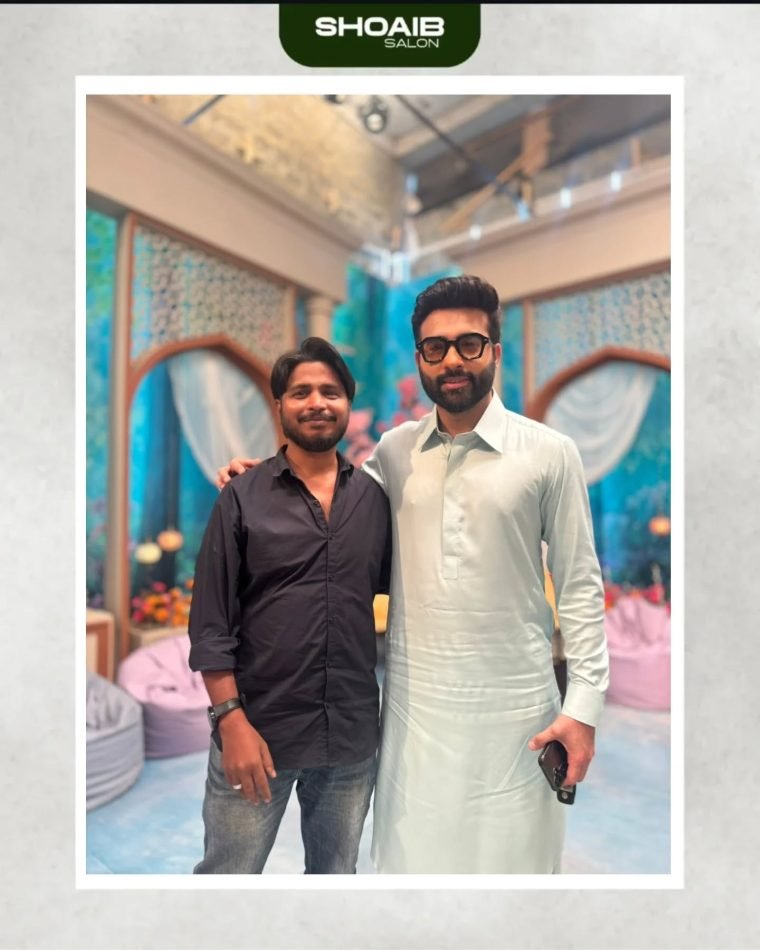 Shoaib Bashir styling a client