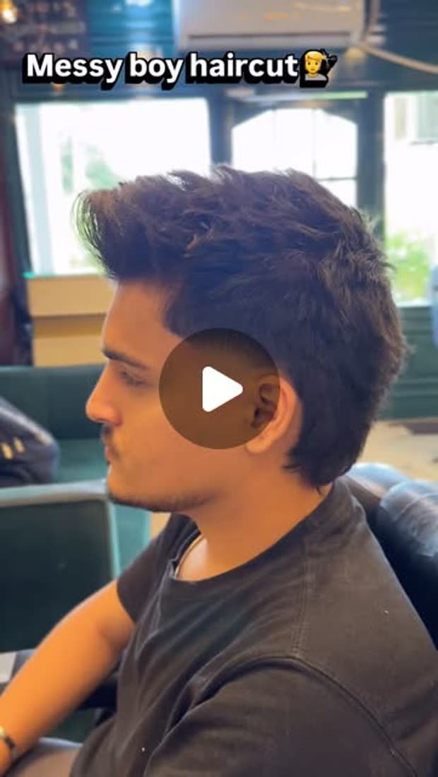 Reel: a textured messy cut, styled at Shoaib Salon